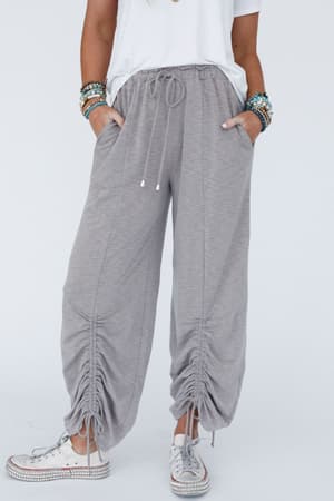 The Nest Solie Cinched Pants: Taupe