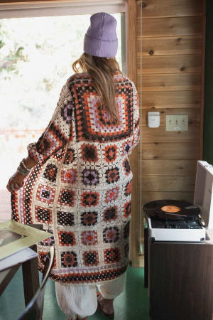 The Nest Soulful Wanderer Crochet Duster: undefined