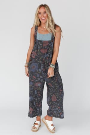 High Hopes Slouchy Denim Overalls: undefined