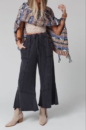 Feeling Good Wide Leg Pant: Ash