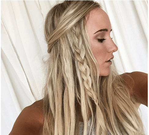 Quick + Easy Braided Half-Up Hair