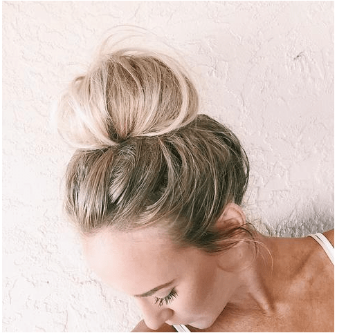 Messy Bun Top Knot Tutorial