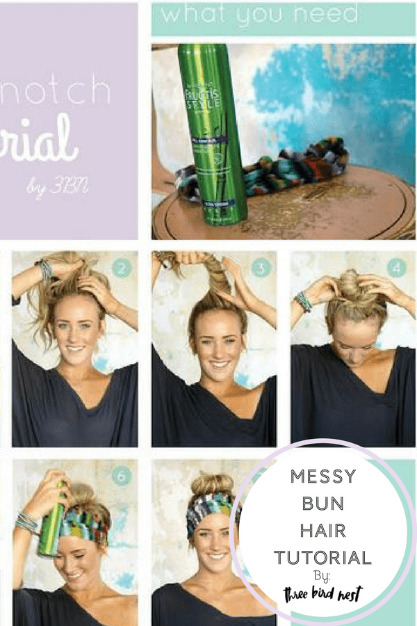 Messy Bun Hair Tutorial