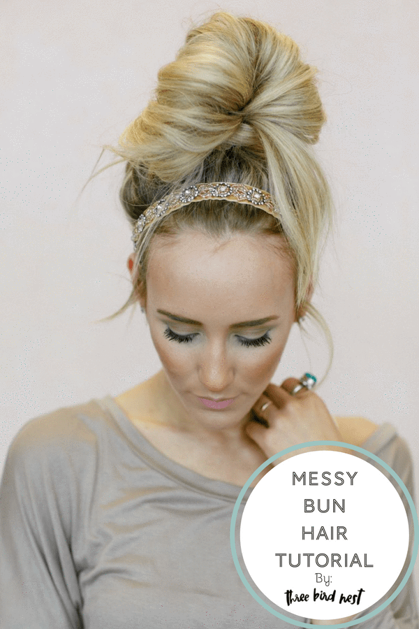 Easy Boho Messy Bun Tutorial