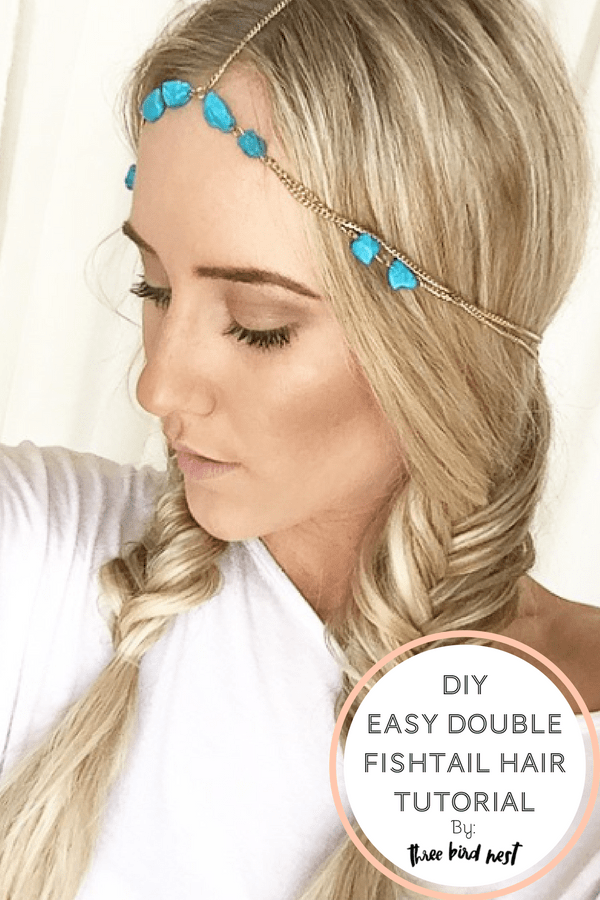 DIY Easy Double Fishtail Hair Tutorial