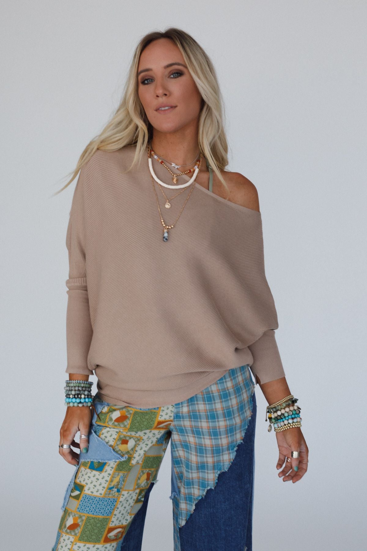 Harvest Dolman Top - Latte