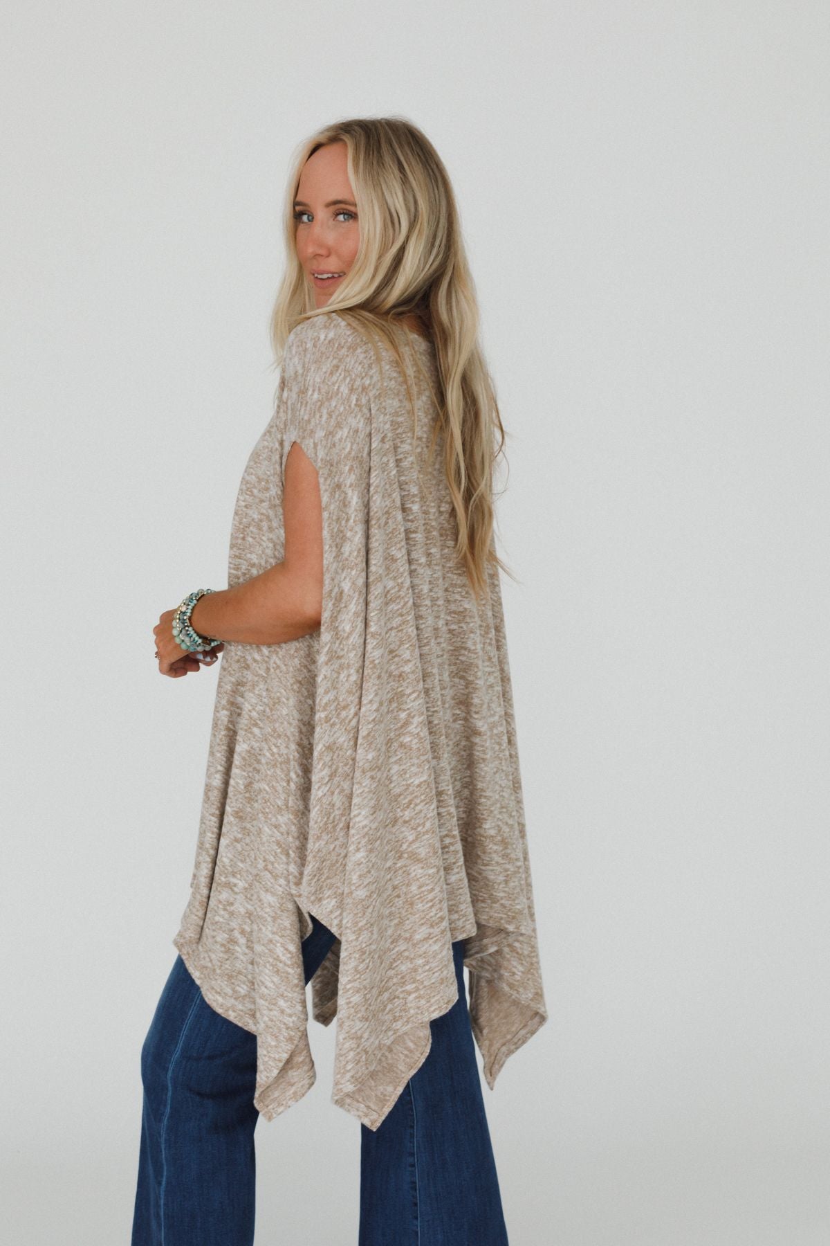 The Nest The Wren Two Tone Tunic - Taupe