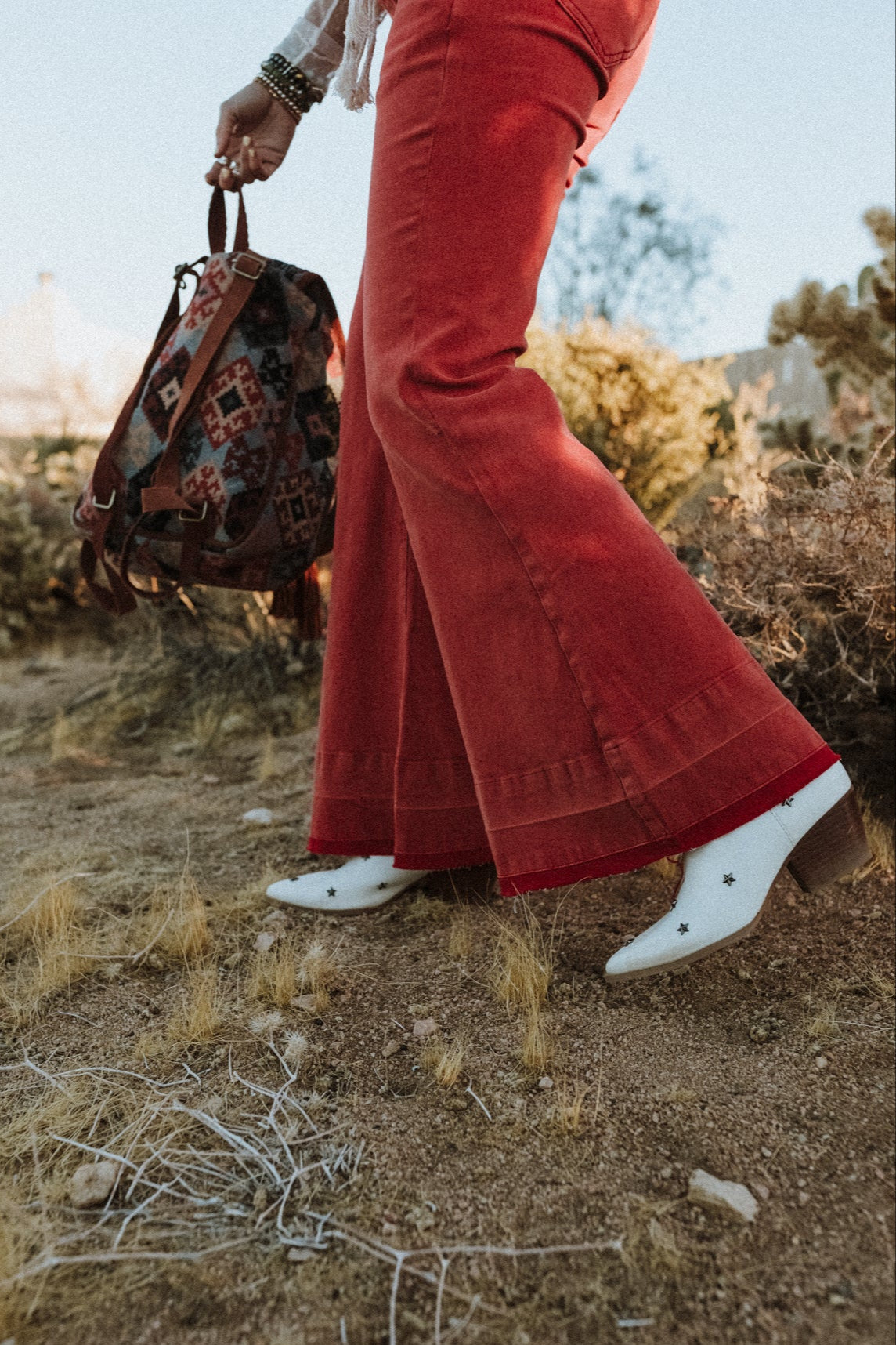 Lulu Star Studded Boots - White
