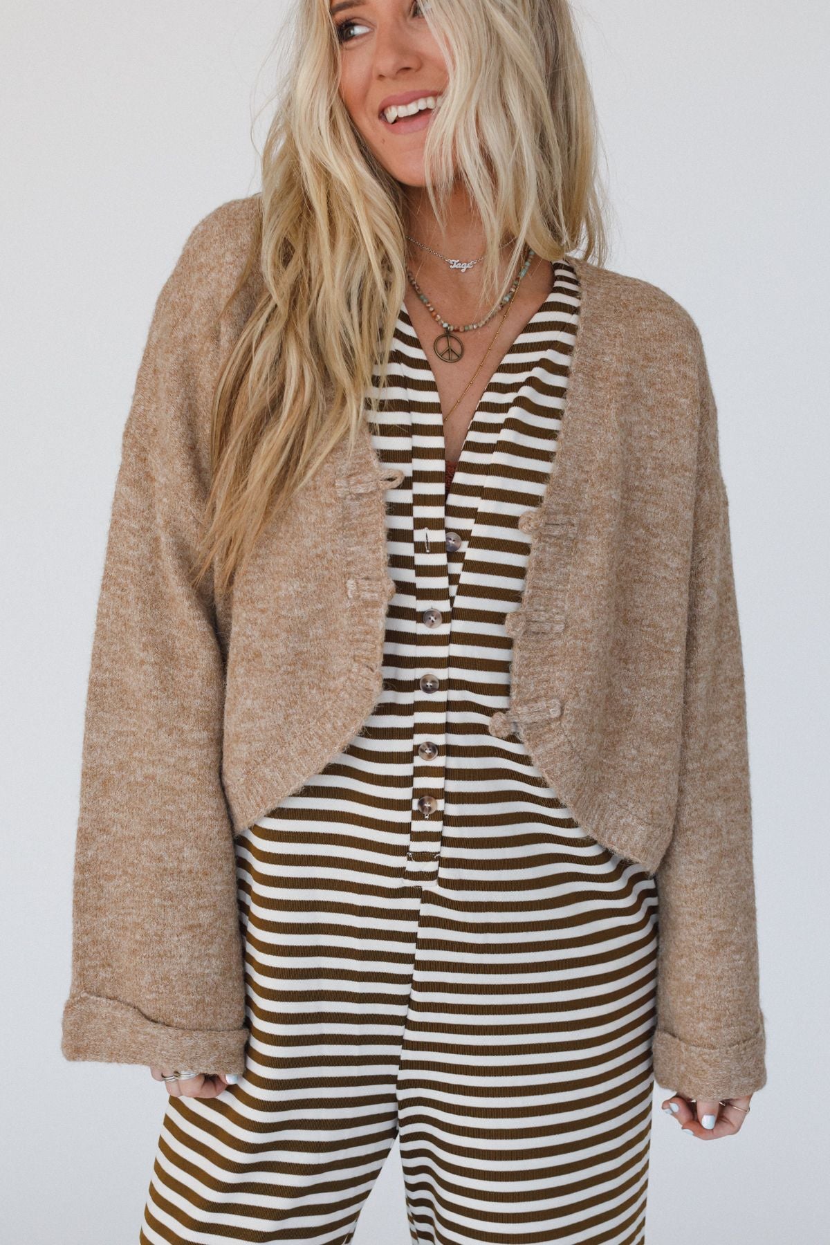 The Nest Kendrick Sweater Top - Coffee