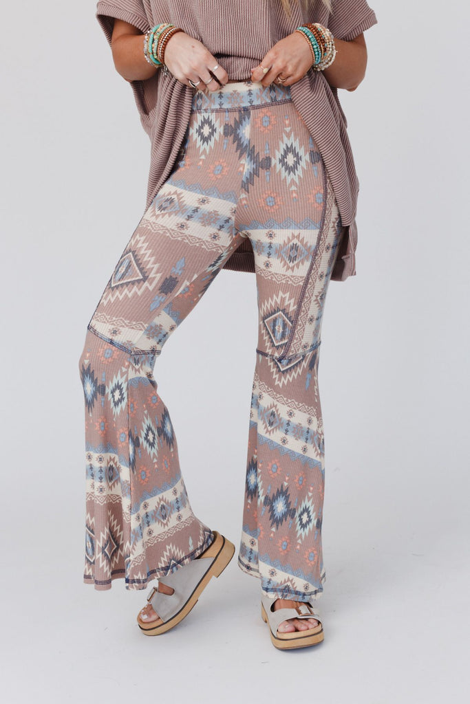Come  Get It Boho Floral Print Flare Pants  Lil Bees Bohemian