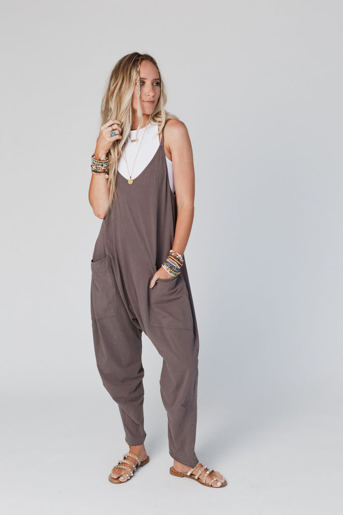 Only You Jumpsuit - Charcoal