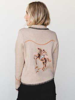 Yee Haw Embroidered Cardigan