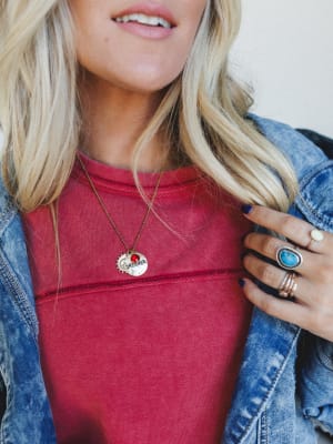 July Dreamer Birthstone Necklace: undefined