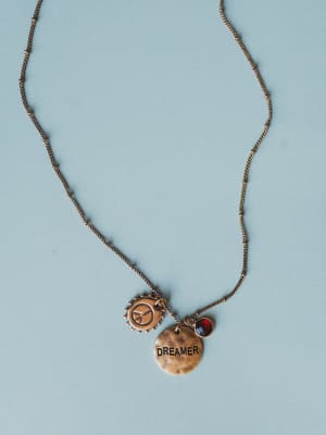 January Dreamer Birthstone Necklace: undefined