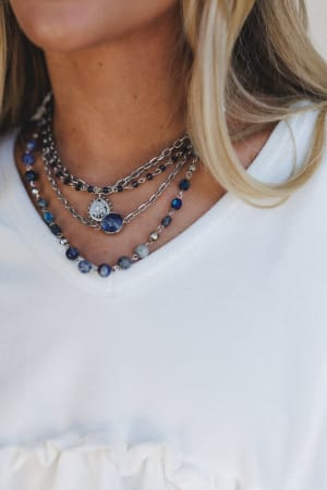 new-turquoise-cascade-necklace-blue-multi/Blue