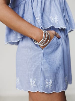 Blue White