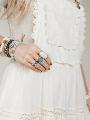Ibiza Moon Stone RIng - White OS / White