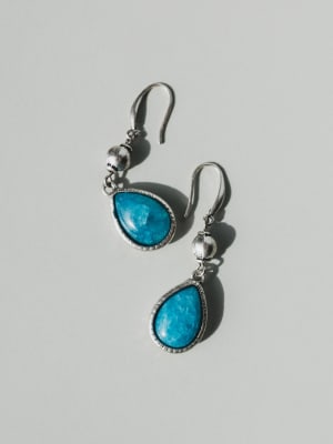 Ibiza Moon Teardrop Earrings - Turquoise OS / Turquoise