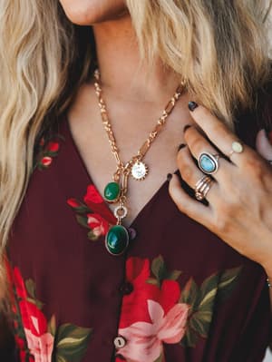 Lost in the Lovelight Necklace: Green