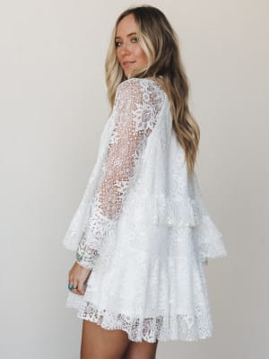 Ocean Rodeo Lace Dress: undefined