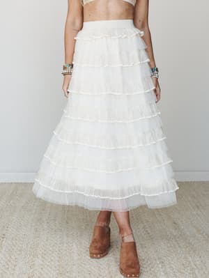 Afternoon Tea Ruffle Skirt: undefined