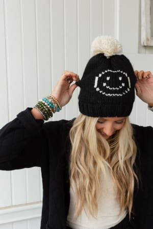 Snuggle Happy Pom Beanie: undefined