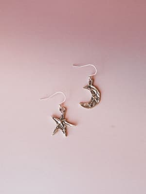 Moon and Stars Earrings: undefined