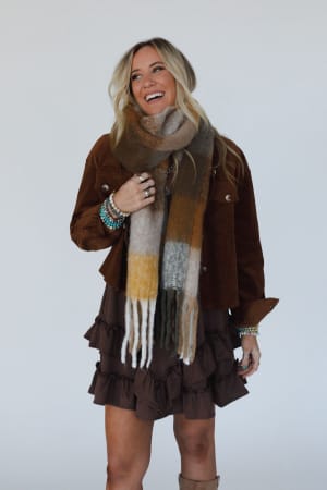 everest-cozy-plaid-scarf-mustard/Mustard