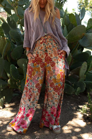 Groovy Gardens Wide Leg Pant: undefined