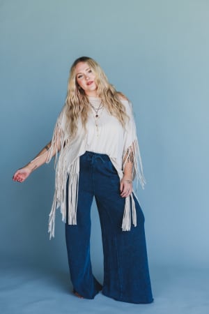 The Nest Showstopper Fringe Top: undefined