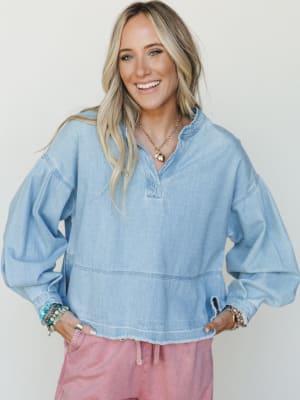 Everyday Denim Top: undefined