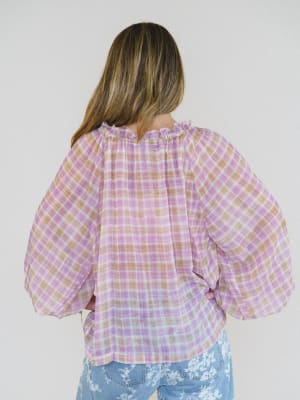Lost in the Moment Blouse - Pink Orange L / Pink Orange
