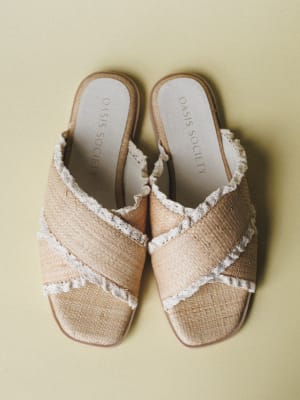 Allie Flat Sandal: undefined