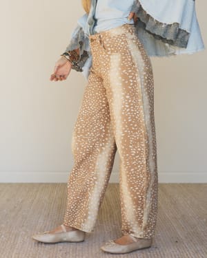 Bambi Deer Jeans - Camel L / Camel