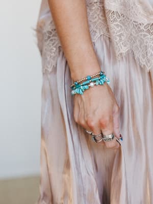 Morning Dew Bracelet Set: Turquoise