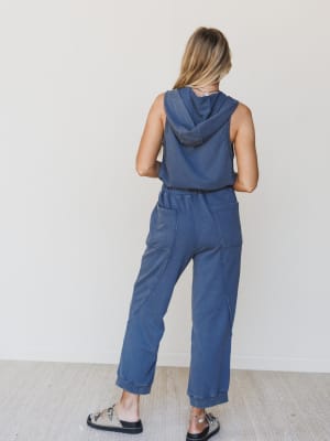 Ryder Hooded Jumpsuit - Denim L / Denim