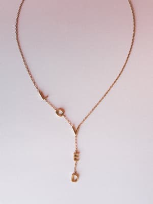 Full of Love Necklace: Antique Gold