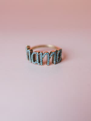 Mama Sparkle Ring: Antique Gold