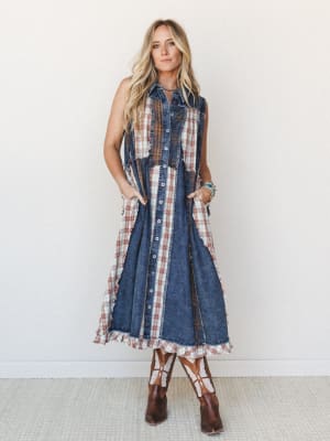 Kindred Cottage Plaid Dress: undefined