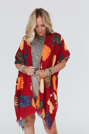 tyler-floral-kimono-red/Red