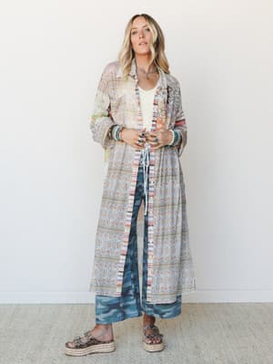 Maze of Florals Duster: undefined