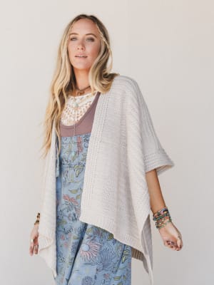 So Deserving Knit Ruana: undefined