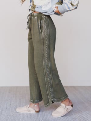 3bn-so-comfy-wide-leg-pant-olive/Olive