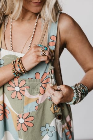 high-hopes-slouchy-denim-overalls-olive-flower/Green