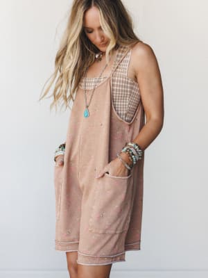 Calla Bloom Romper - Almond S / Almond