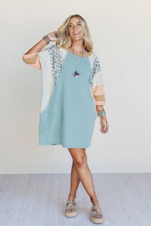 Endlessly Yours Terry Knit Dress: undefined