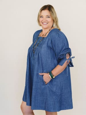 Her Journey Dress - Dark Denim M / Dark Denim