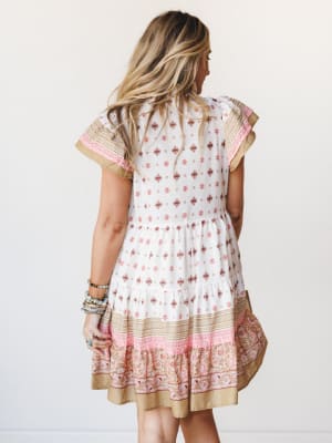 Off to The Races Dress - Natural S / Natural