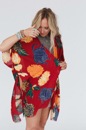 tyler-floral-kimono-red/Red