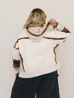 Patchwork Poppy Sweater - Natural L / Natural